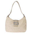 Vintage Beige Zucchino Canvas Vitello Hobo