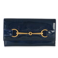 Blue Patent Small Horsebit Clutch