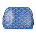 Blue Goyardine Canvas Vendome Cosmetic Pouch