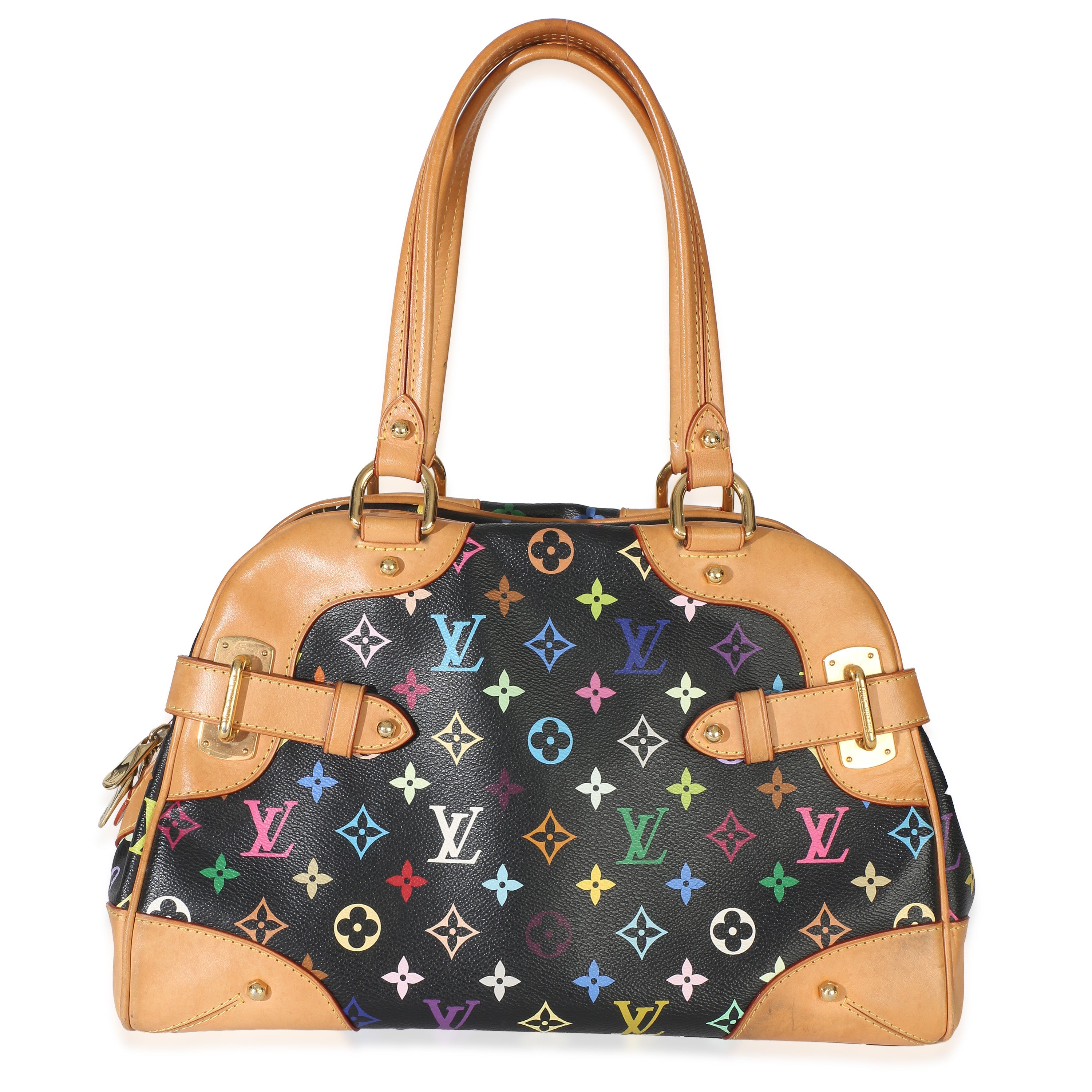 Black Multicolore Monogram Canvas Claudia