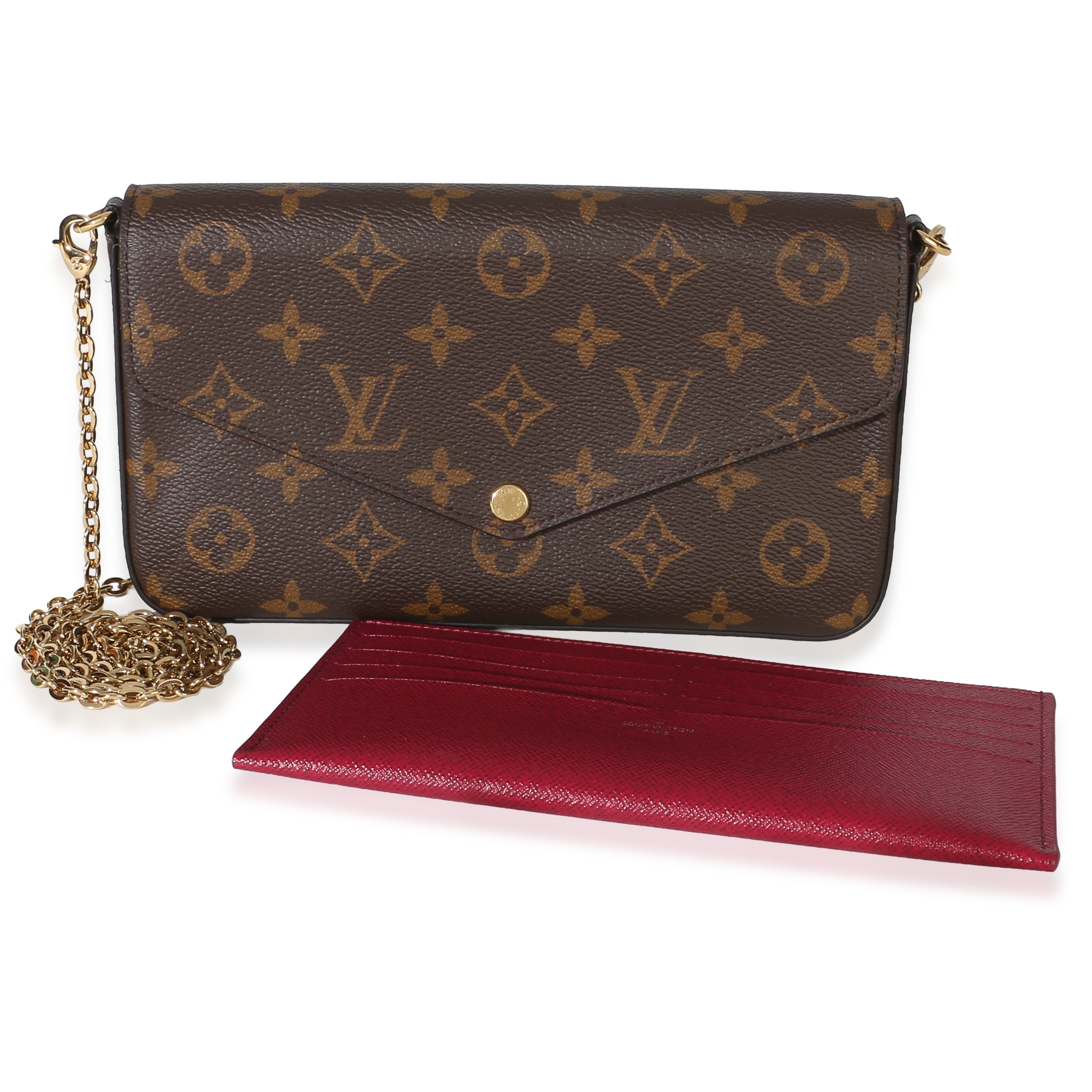 Fuchsia Monogram Canvas Felicie Pochette