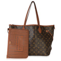 Tan Monogram Canvas Neverfull Bandouliere Inside Out MM