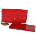 Red Monogram Vernis Felicie Pochette