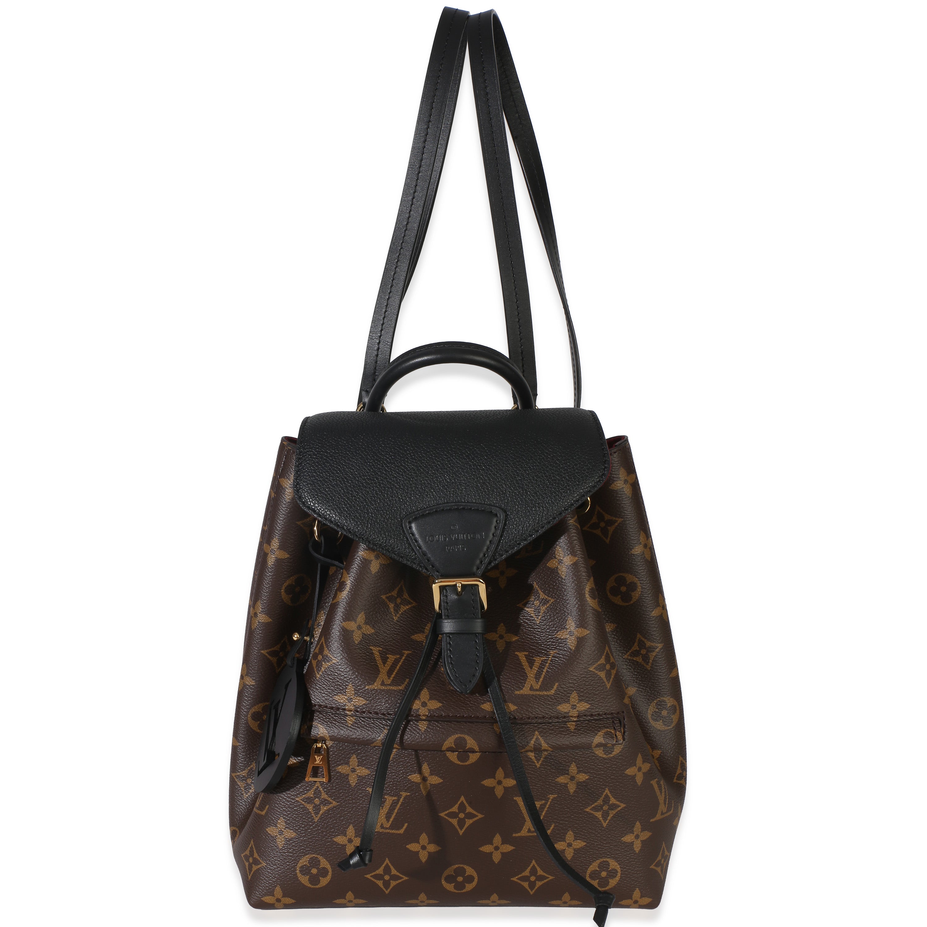 Black Monogram Canvas Montsouris PM NM