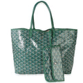 Green Goyardine Canvas Saint Louis PM