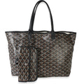 Black Goyardine Canvas Saint Louis PM