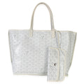 White Goyardine Canvas Anjou PM
