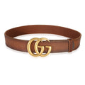Brown Calfskin GG Marmont Belt 75/30