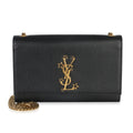 Black Grain De Poudre Star Studded Monogram Medium Kate Chain Bag