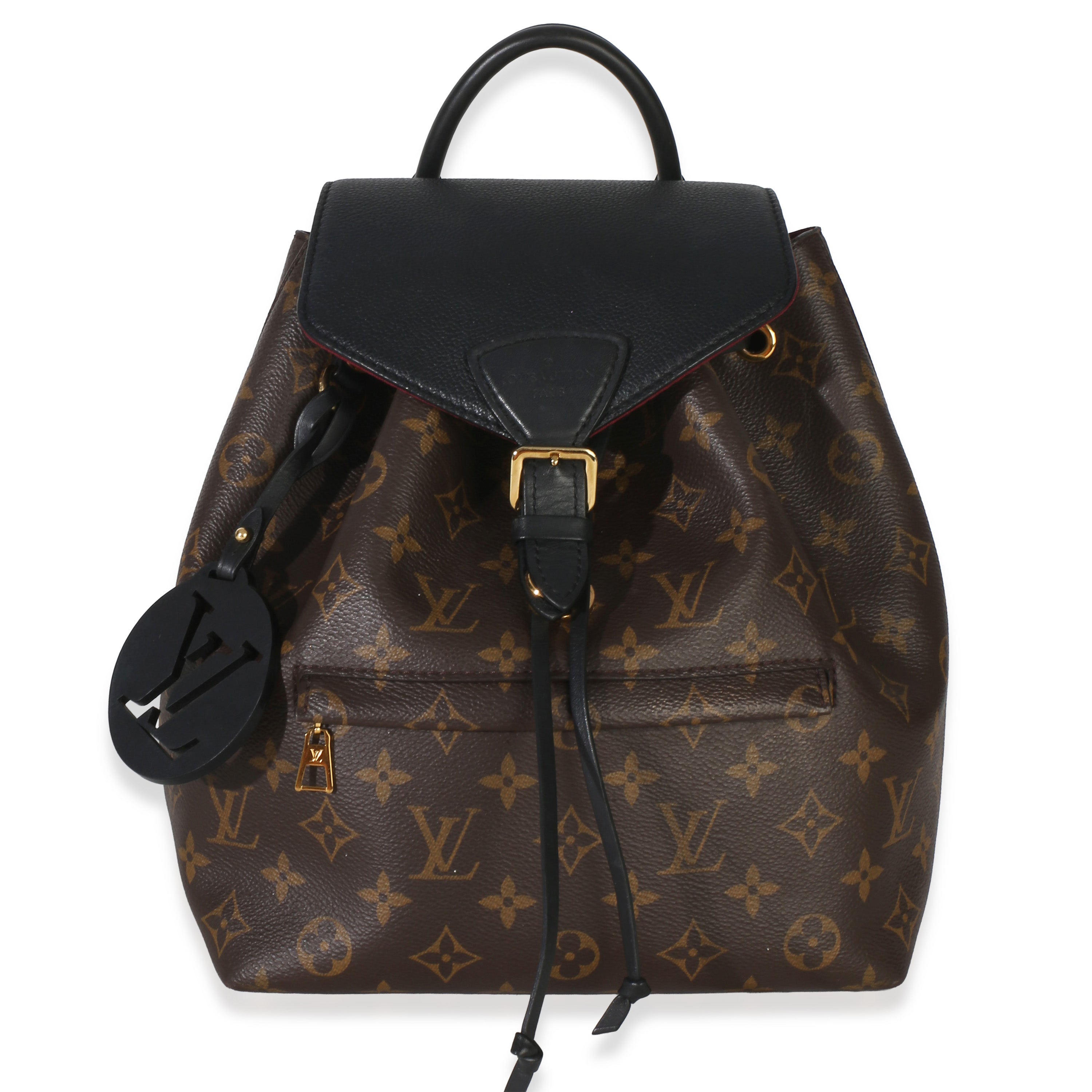 Black Monogram Canvas Montsouris Backpack PM NM