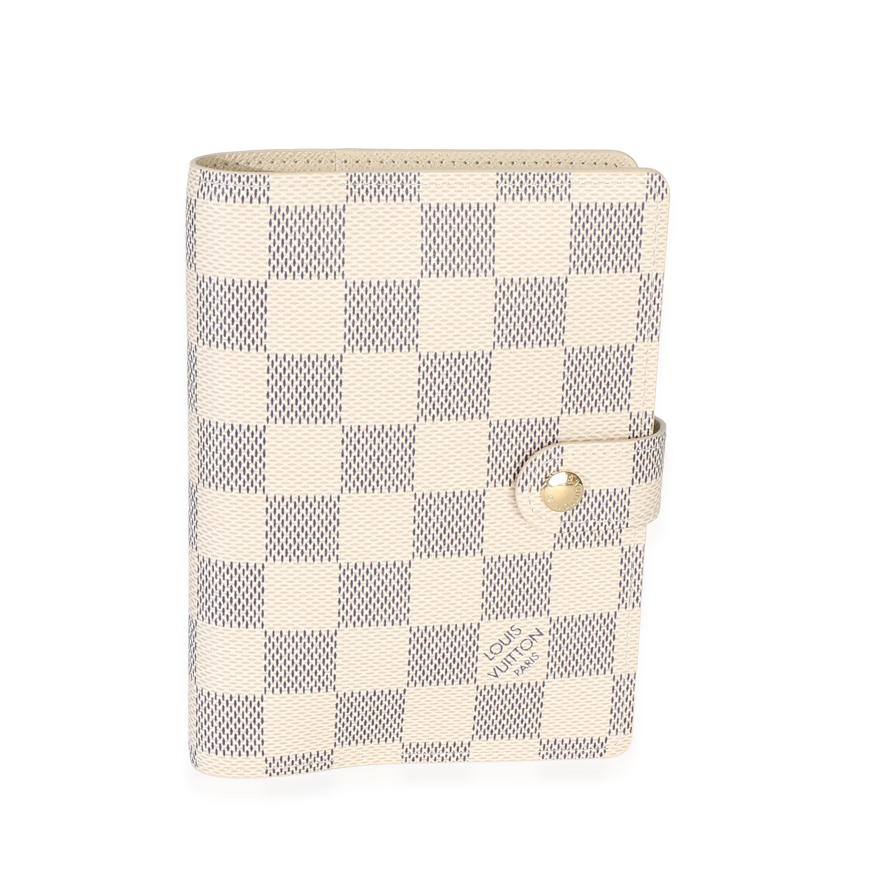 Damier Azur Canvas Small Ring Agenda Cover