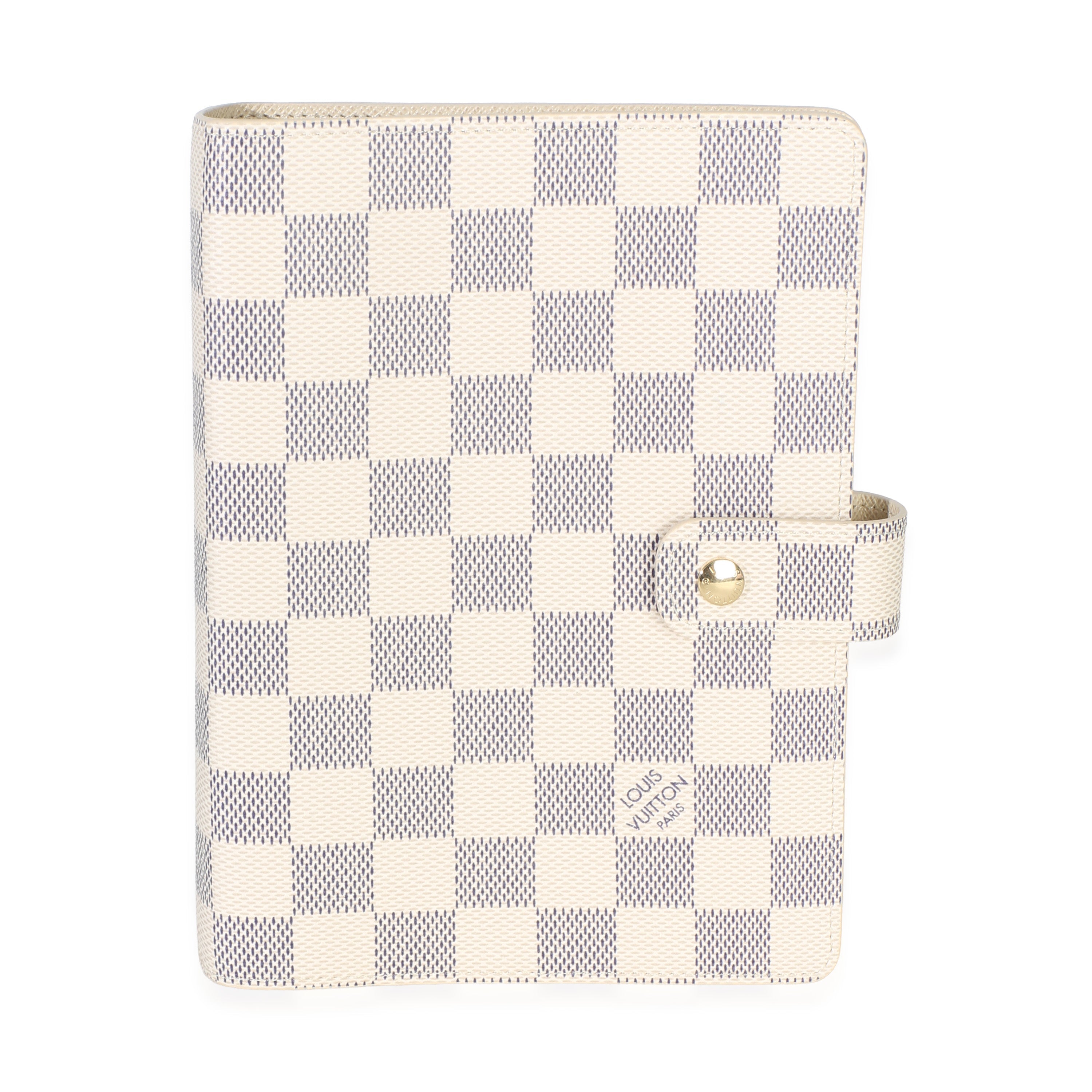 Damier Azur Canvas Medium Ring Agenda Cover