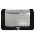 Black Velvet Mirror Sequin Wallet On Chain Bag
