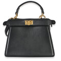Black Shiny Nappa Petite Peekaboo I SEE U Satchel