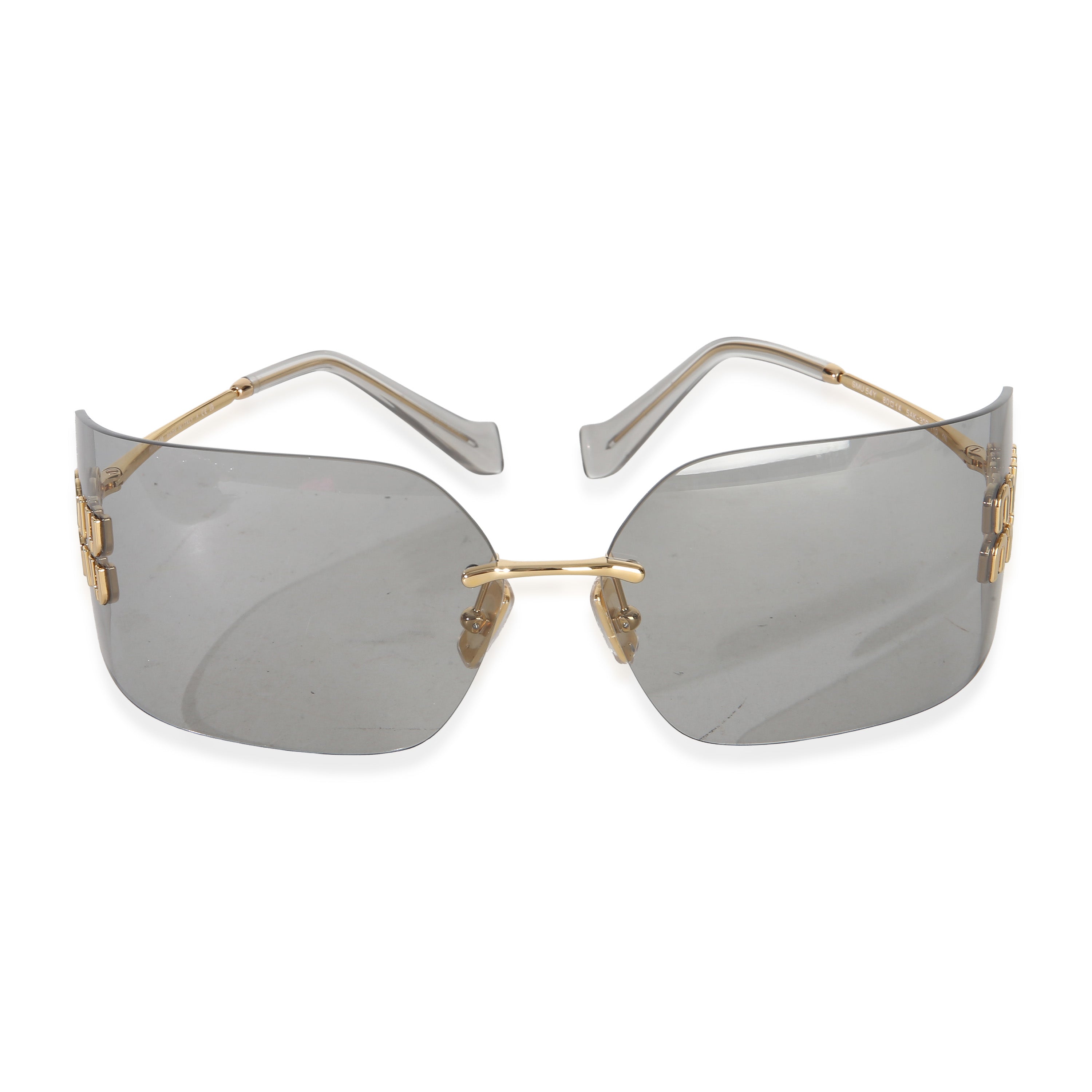 Gold Metal Grey Lens Aube Sunglasses