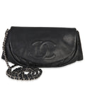 Black Caviar Half Moon Wallet On Chain