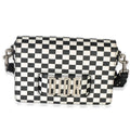 Black White Calfskin Checkered JAdior Chain Flap Bag