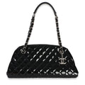 Black Quilted Patent Medium Just Mademoiselle Bag