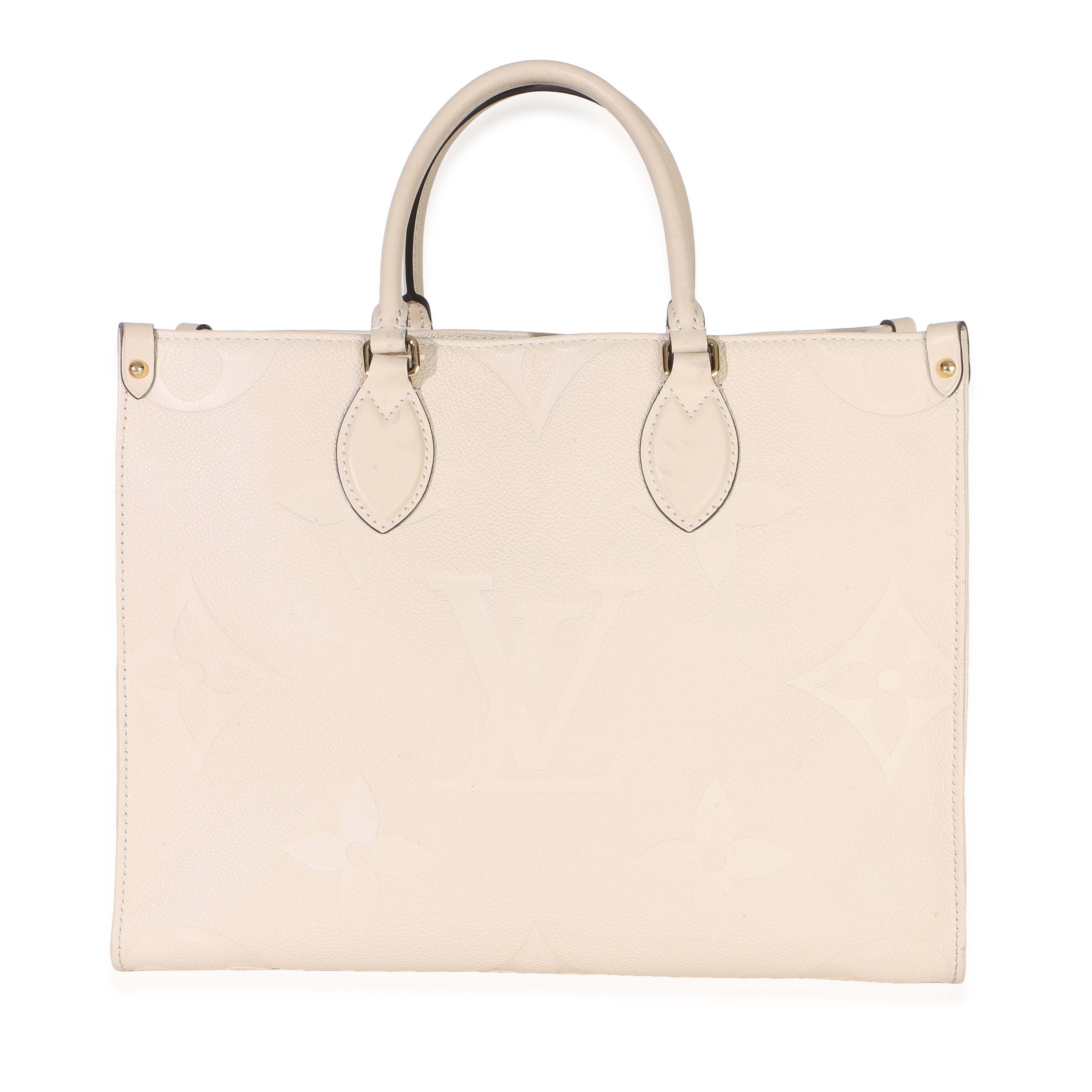 Creme Giant Monogram Empreinte Onthego MM