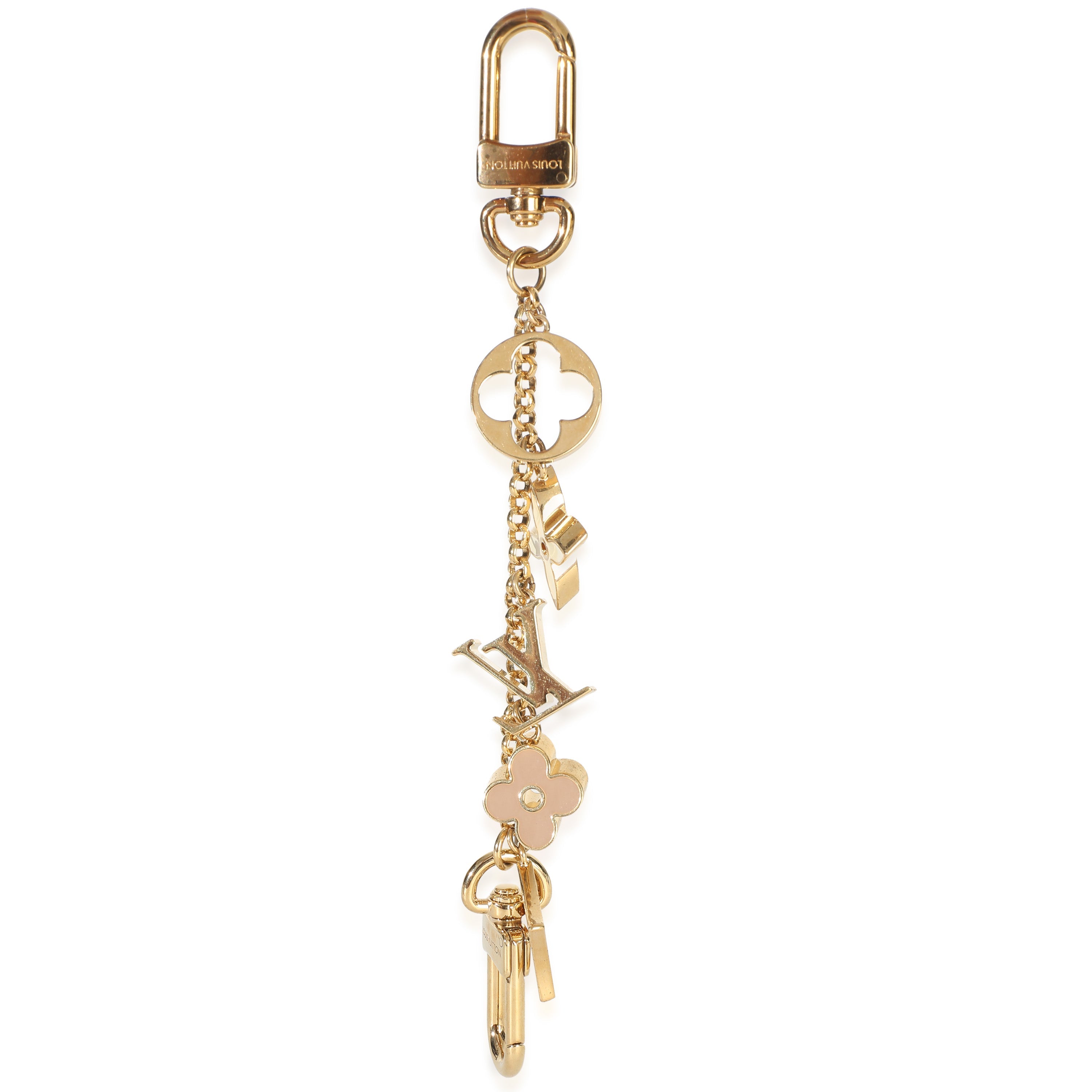 Pink Multicolore Fleur De Monogram Bag Charm