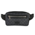 Black Grey Soft GG Supreme Monogram Web Belt Bag