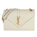 Beige Grain De Poudre Mixed Triquilt Small Monogram Satchel