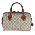 Brown GG Supreme Canvas Small Boston Bag