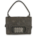 Olive Black Calfskin Studded Dio(r)evolution Top Handle Bag