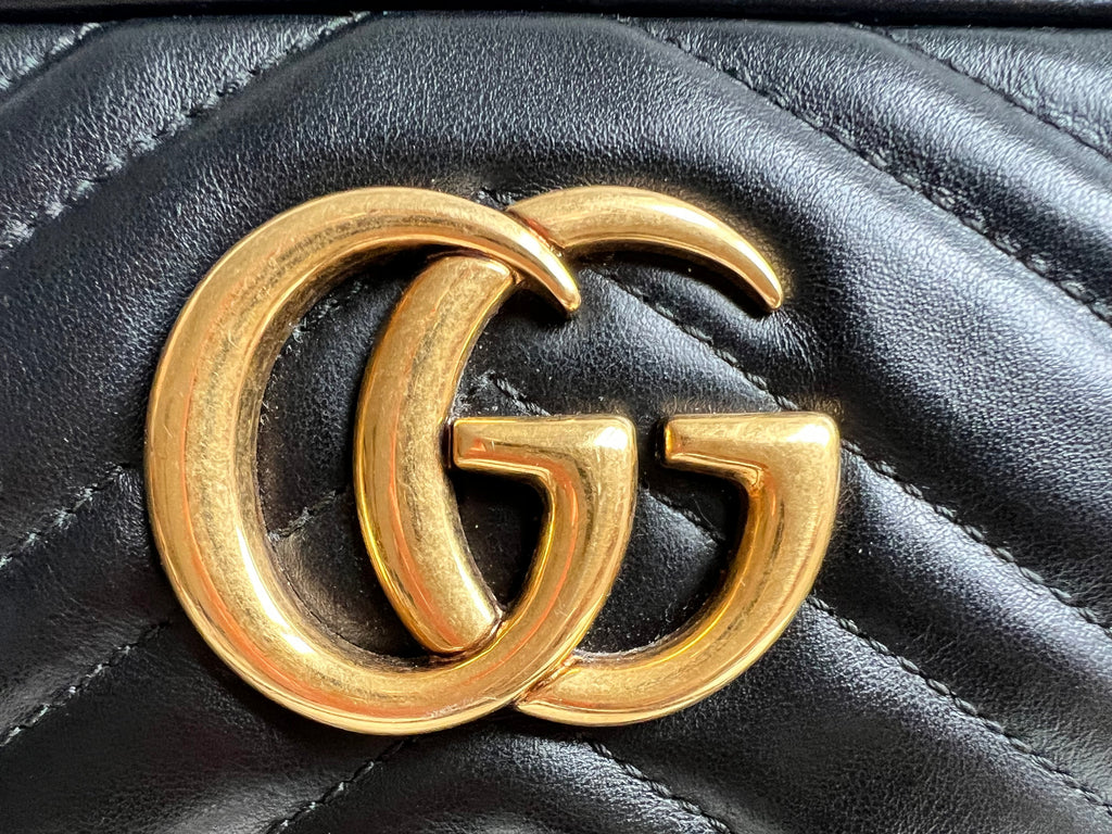Gucci GG Black Marmont Small Shoulder Bag (RRP £1440)