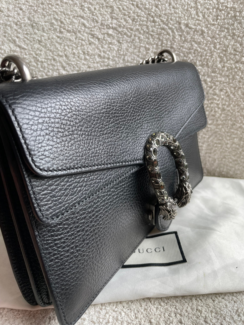 Gucci Dionysus GG Black Small Shoulder Bag (RRP £2,670)