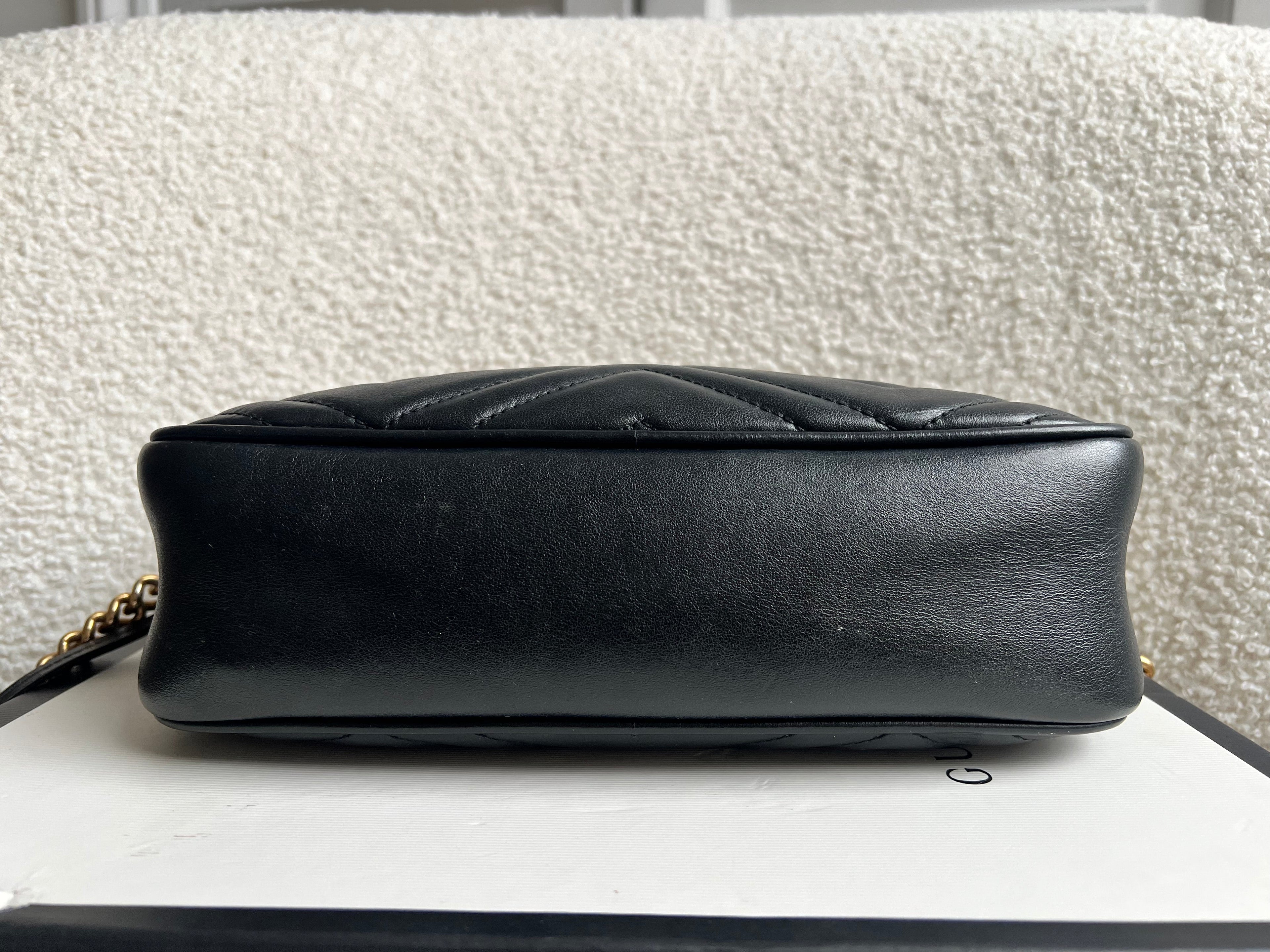 Gucci GG Black Marmont Small Shoulder Bag (RRP £1440)