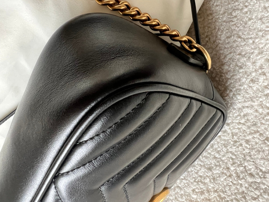 Gucci GG Black Marmont Small Shoulder Bag (RRP £1440)