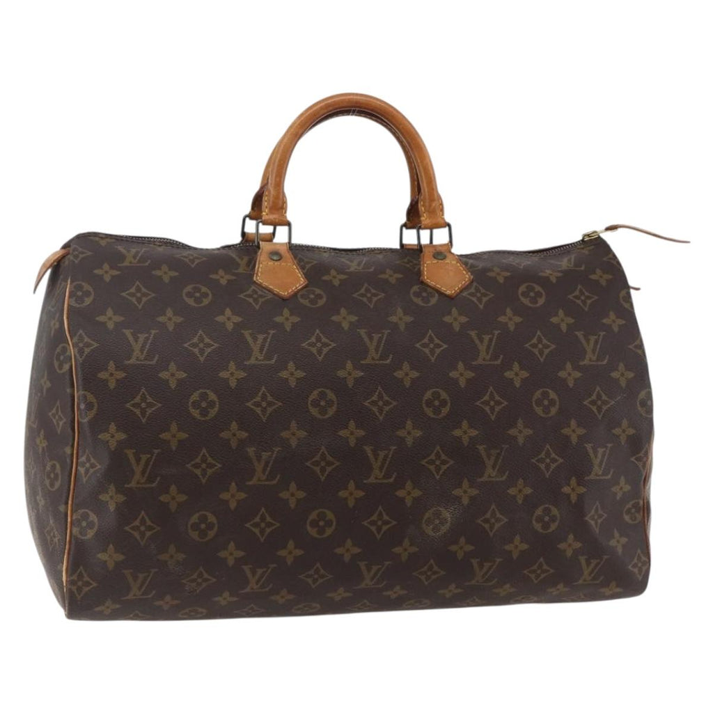 Louis Vuitton Speedy Bandouliere Bag Monogram Canvas Brown Canvas Handbag (Pre-Owned)