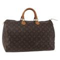 Louis Vuitton Speedy Bandouliere Bag Monogram Canvas Brown Canvas Handbag (Pre-Owned)