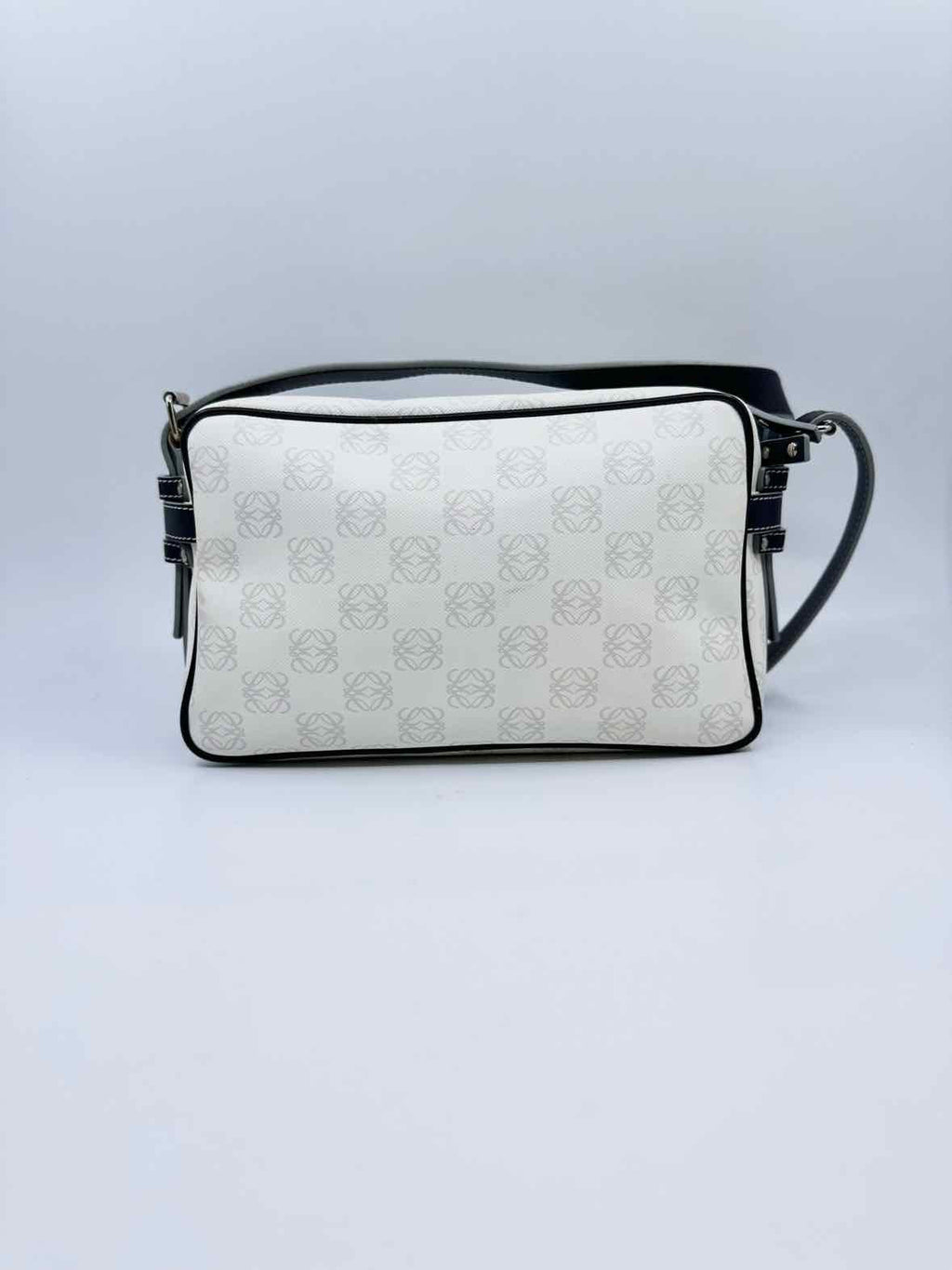 LOEWE White, Brown Coated canvas Monogram Handbag