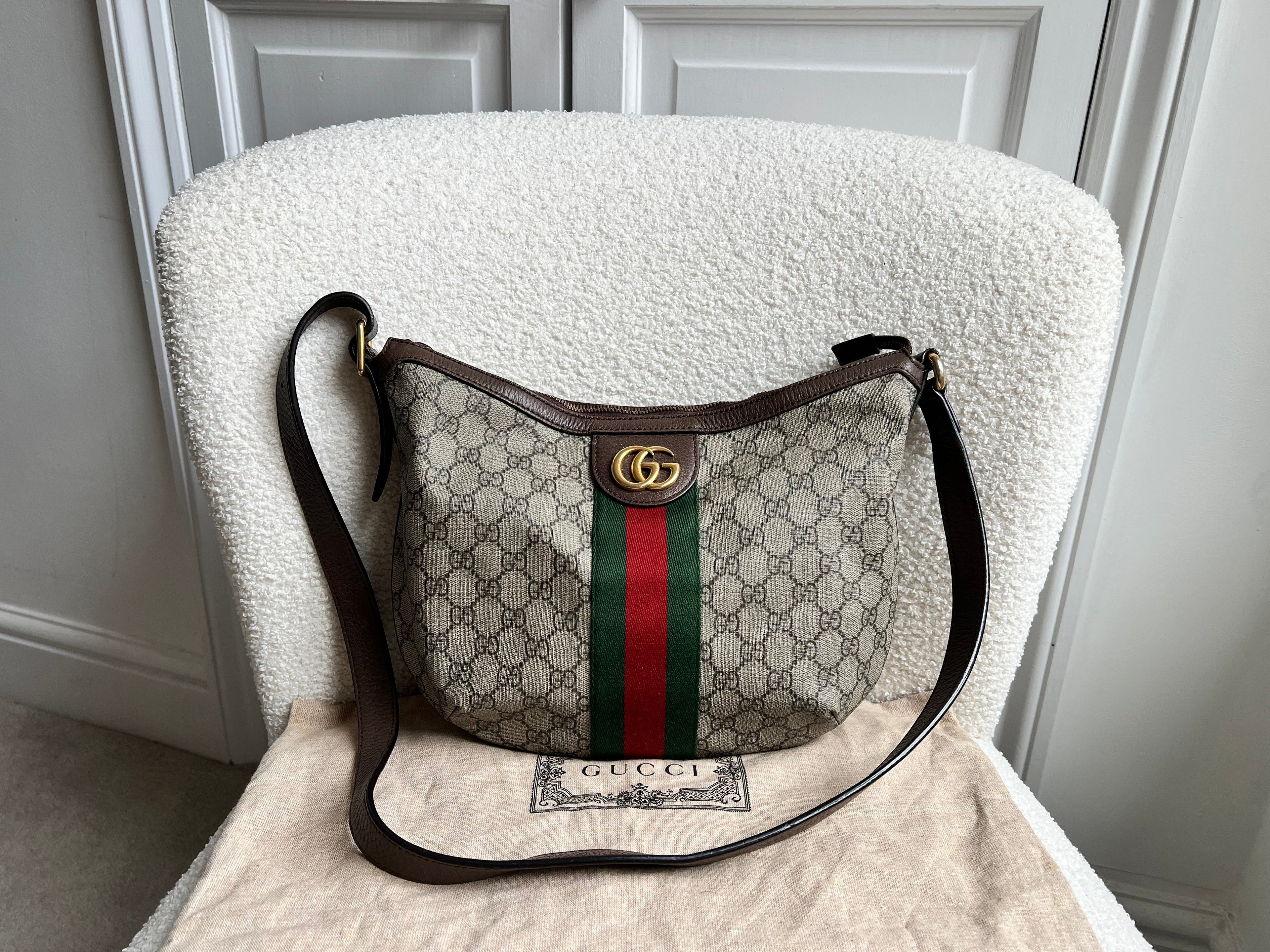 Gucci GG Supreme Ophidia Small Shoulder Bag (RRP £1190)