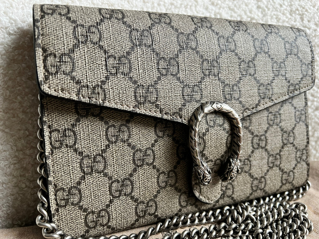 Gucci Dionysus GG Supreme Chain Wallet (RRP £1400)