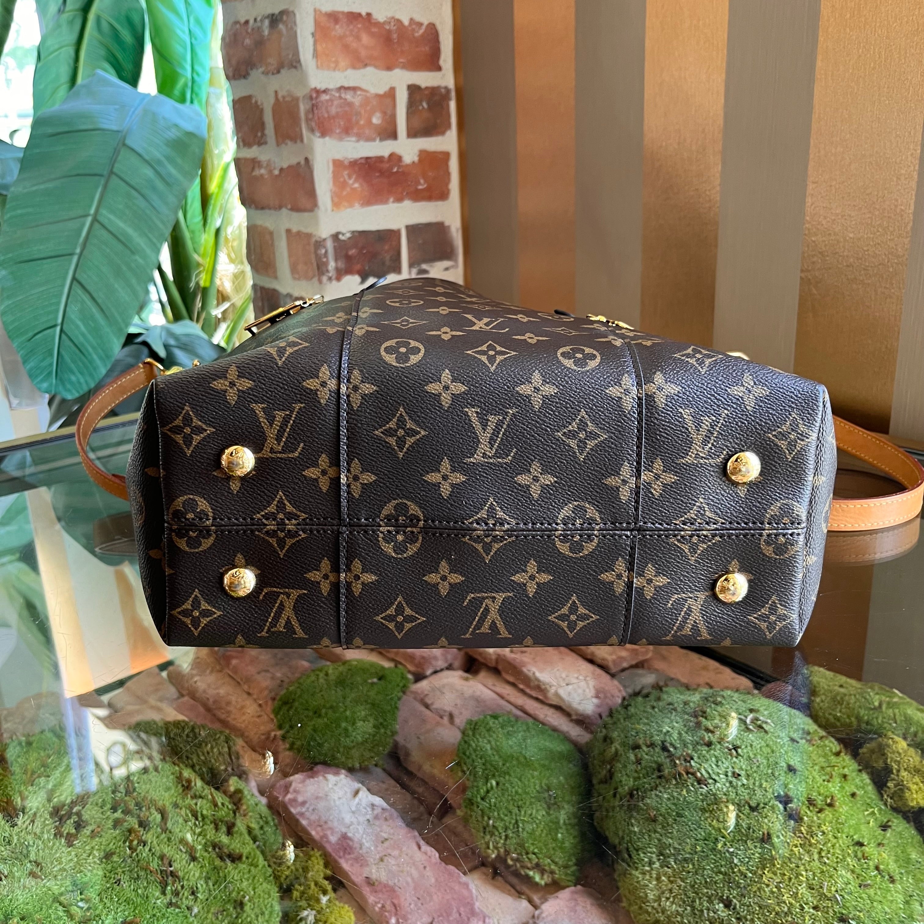 LOUIS VUITTON Melie Brown Monogram Hobo Canvas