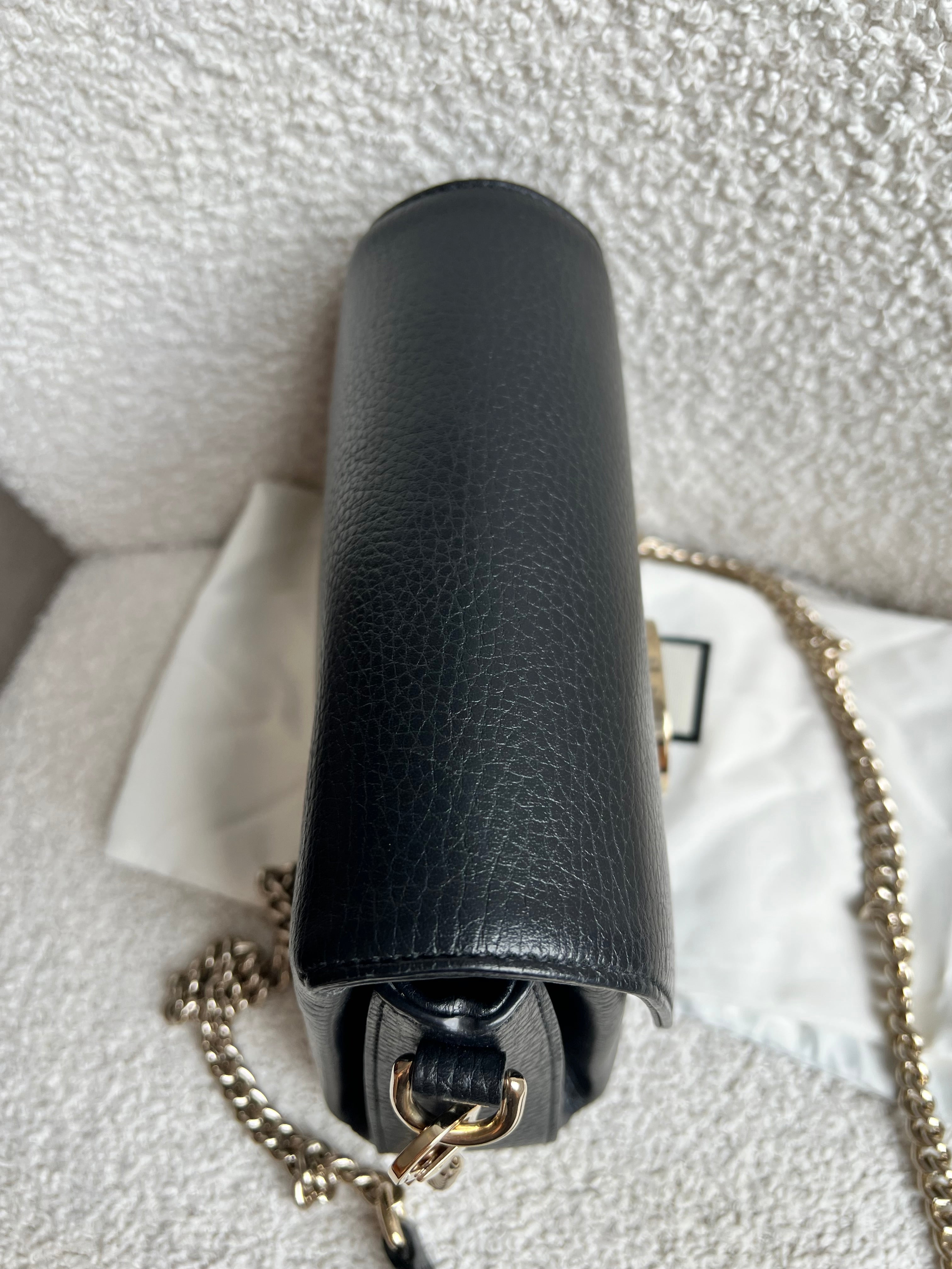 Gucci Interlocking GG Black Small Cross Body Bag