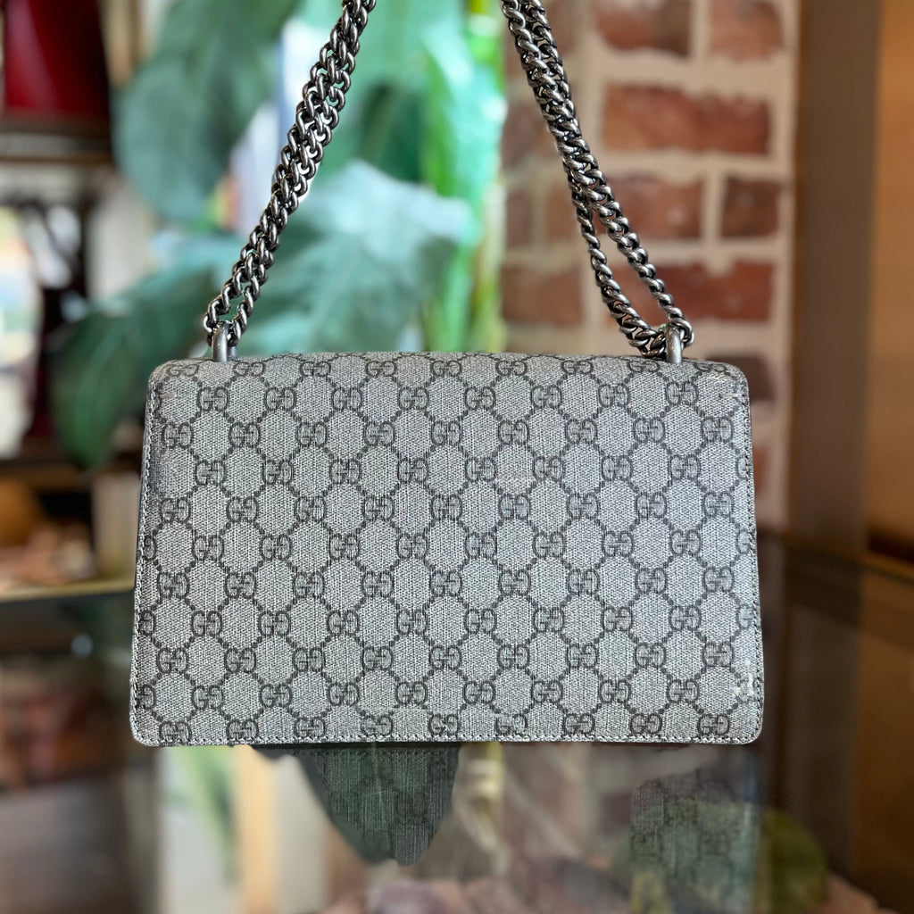 GUCCI Dionysus Medium GG Supreme Monogram Red Shoulder Bag