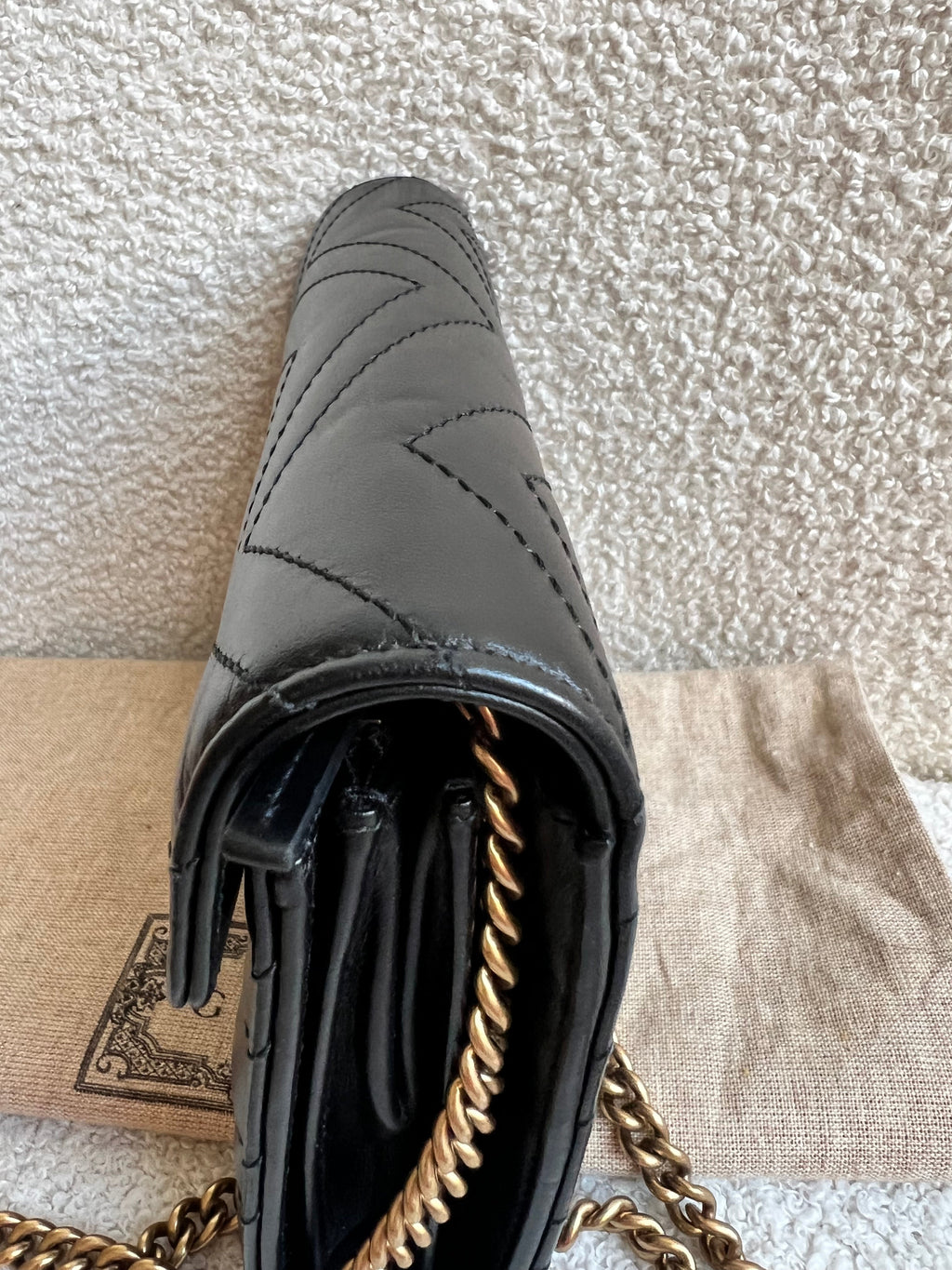 Gucci Black GG Marmont Matelasse Mini Bag (RRP £1440)