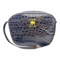 SALVATORE FERRAGAMO Vara Brown Crocodile Handbag