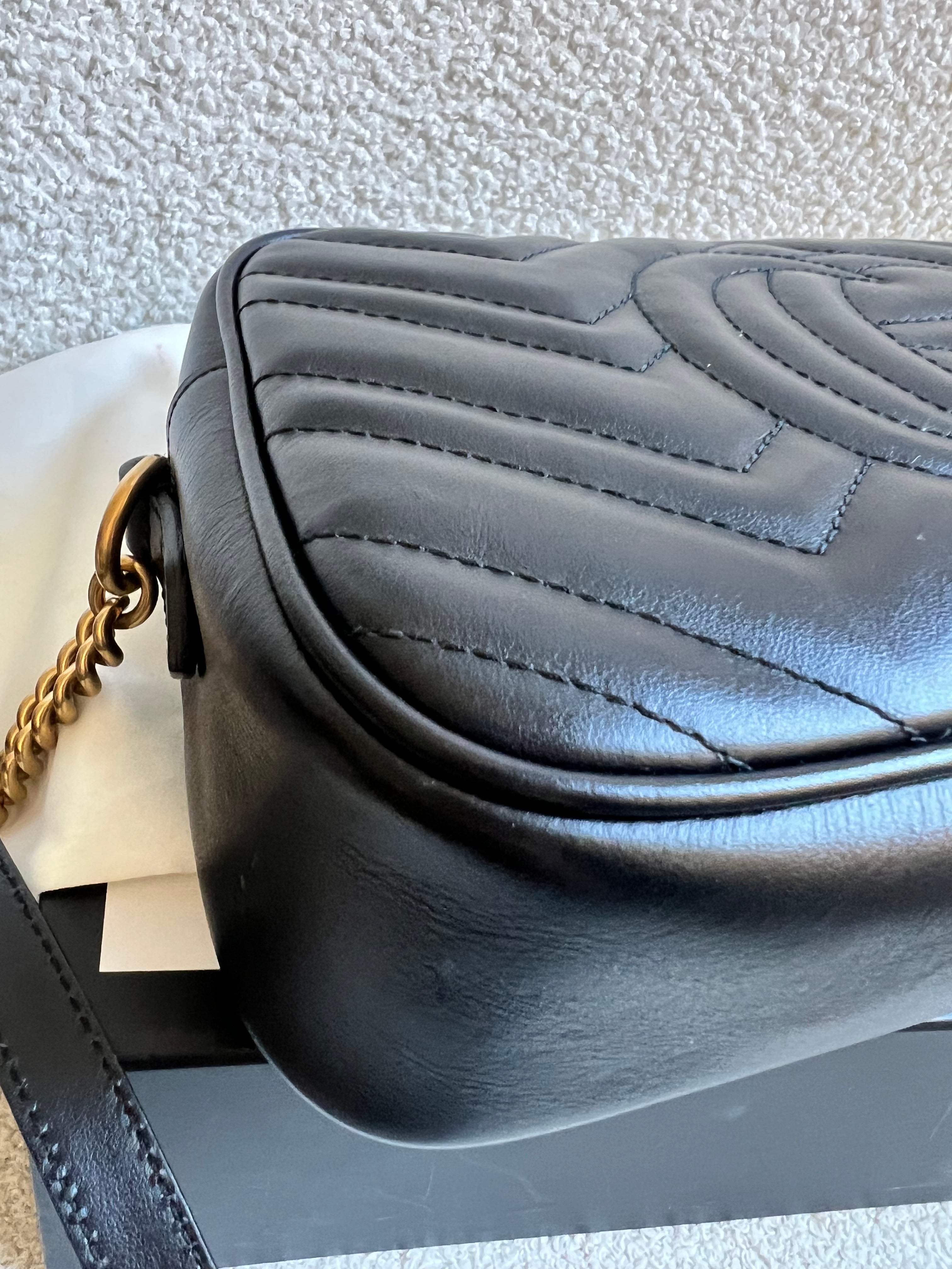 Gucci GG Black Marmont Small Shoulder Bag (RRP £1440)