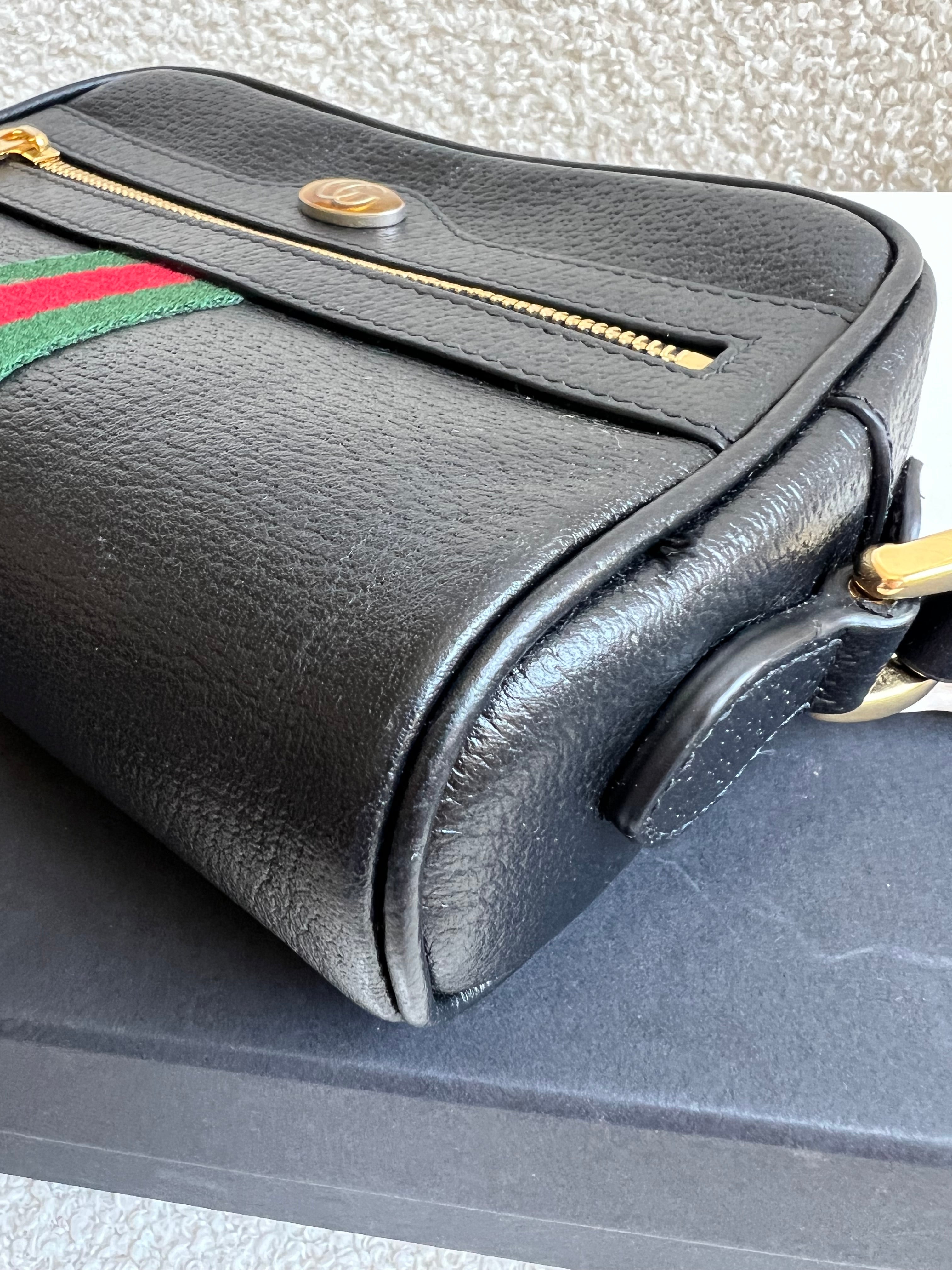 Gucci GG Black Ophidia Mini Shoulder Bag