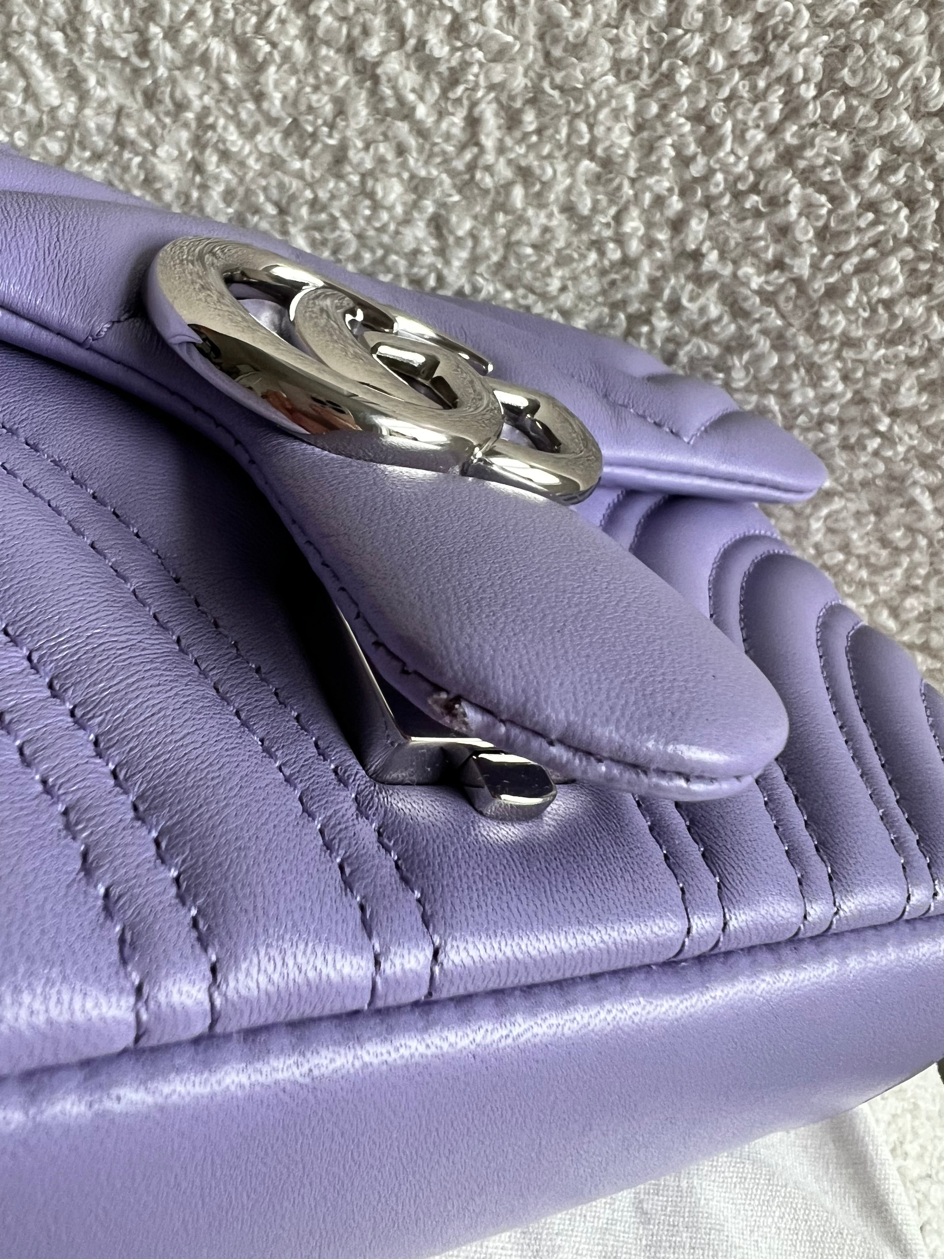 Gucci GG Purple Marmont Mini Shoulder Bag (RRP £1,890)