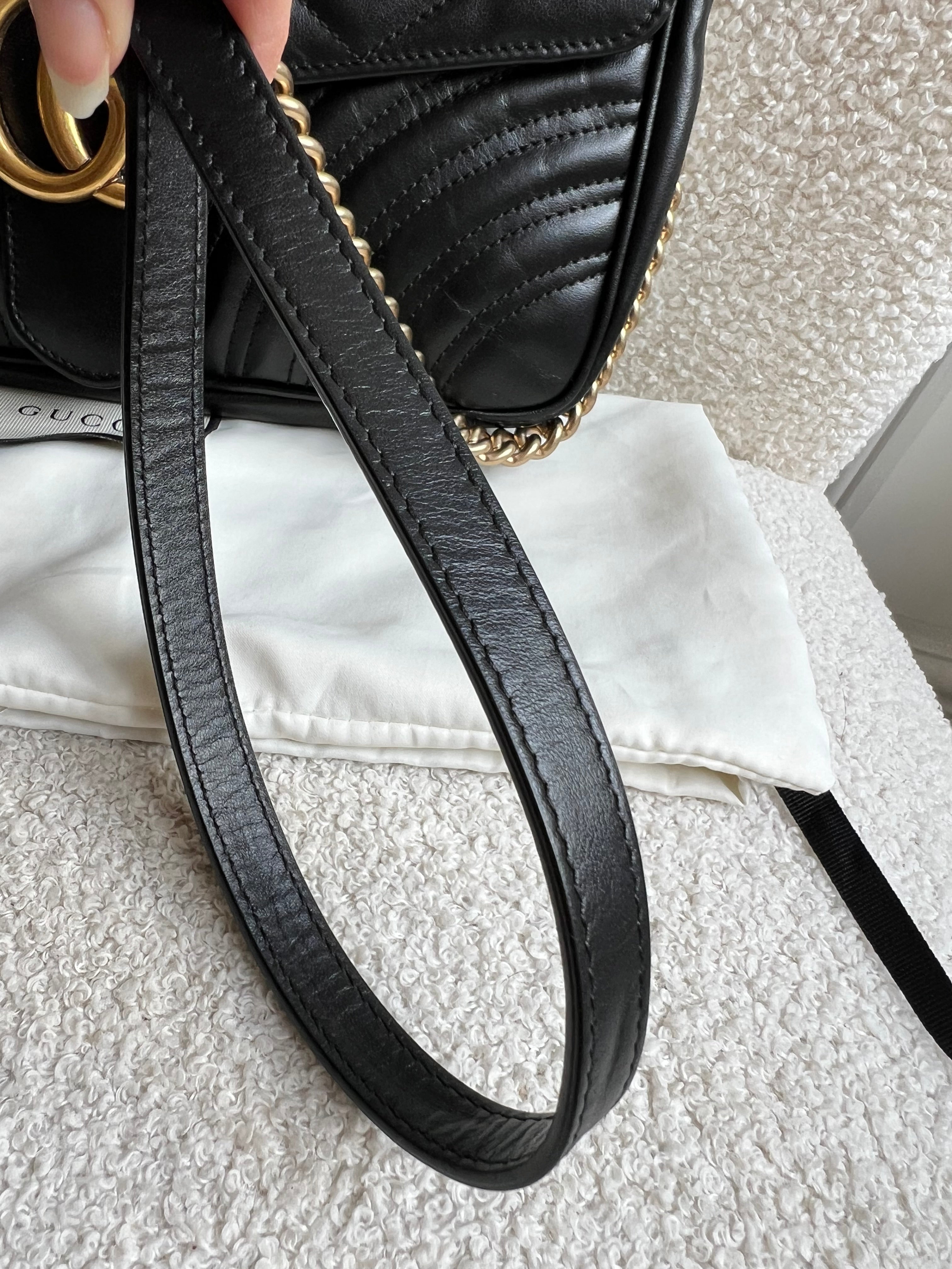Gucci GG Black Marmont Small Shoulder Bag (RRP £2070)
