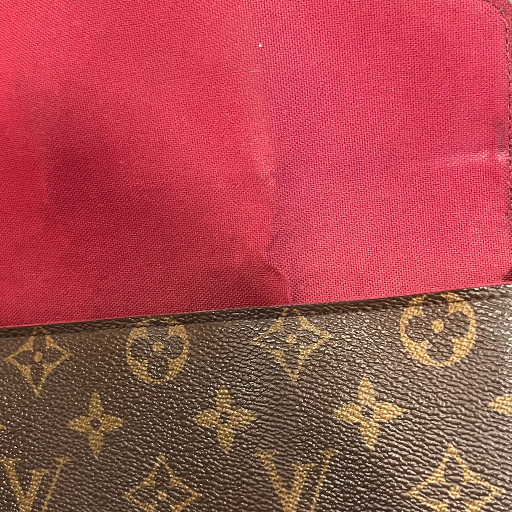 LOUIS VUITTON Felicie Pochette Brown Monogram Canvas Crossbody