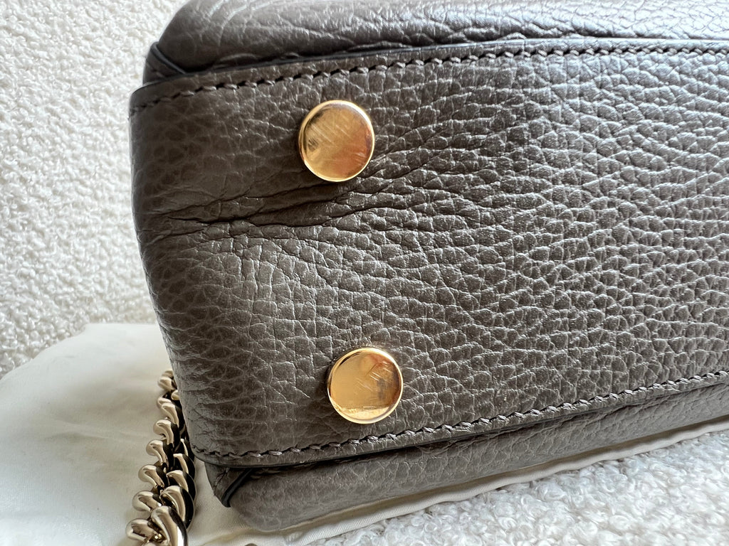 Gucci Interlocking GG Grey Medium Top Handle Bag (RRP £1,150)