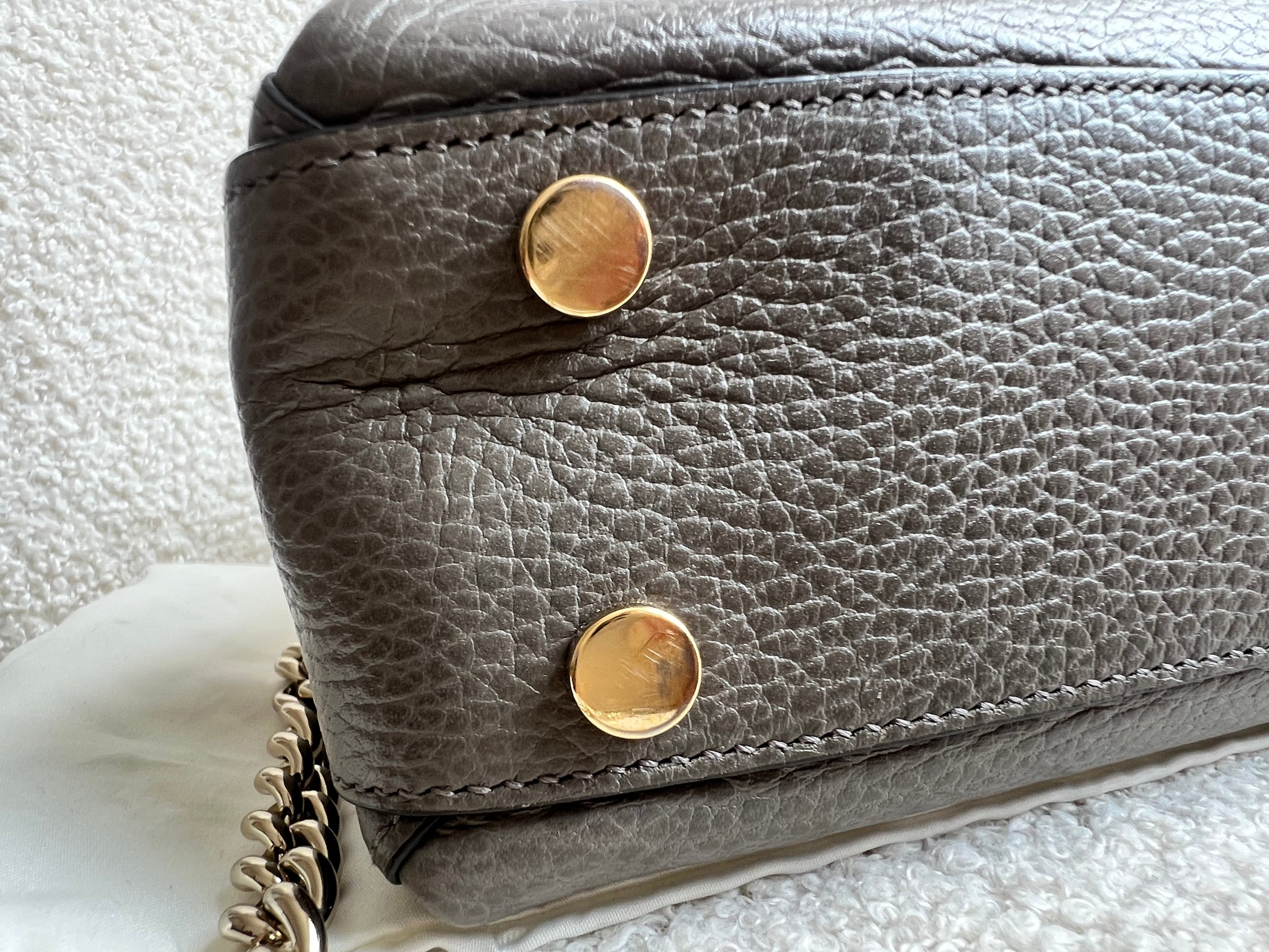 Gucci Interlocking GG Grey Medium Top Handle Bag (RRP £1,150)
