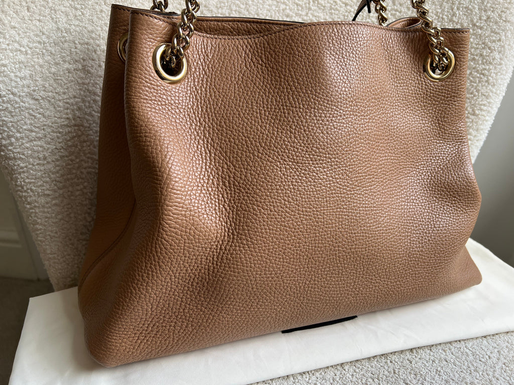 Gucci Rose Beige Soho Chain Tote (RRP £1350)